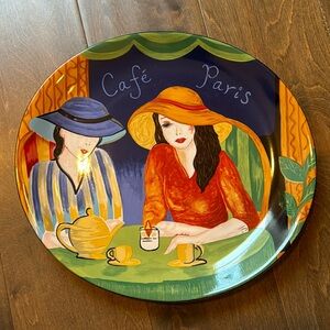 Decorative Plate Cafe Paris